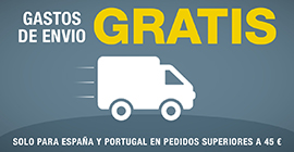 Gastos de envío gratuitos para España y Portugal